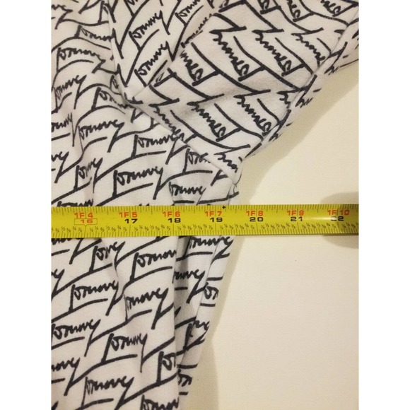 Tommy Jeans Hilfiger Spellout All Over Print Hoodie Sweatshirt Womens Streetwear - Picture 3 of 6